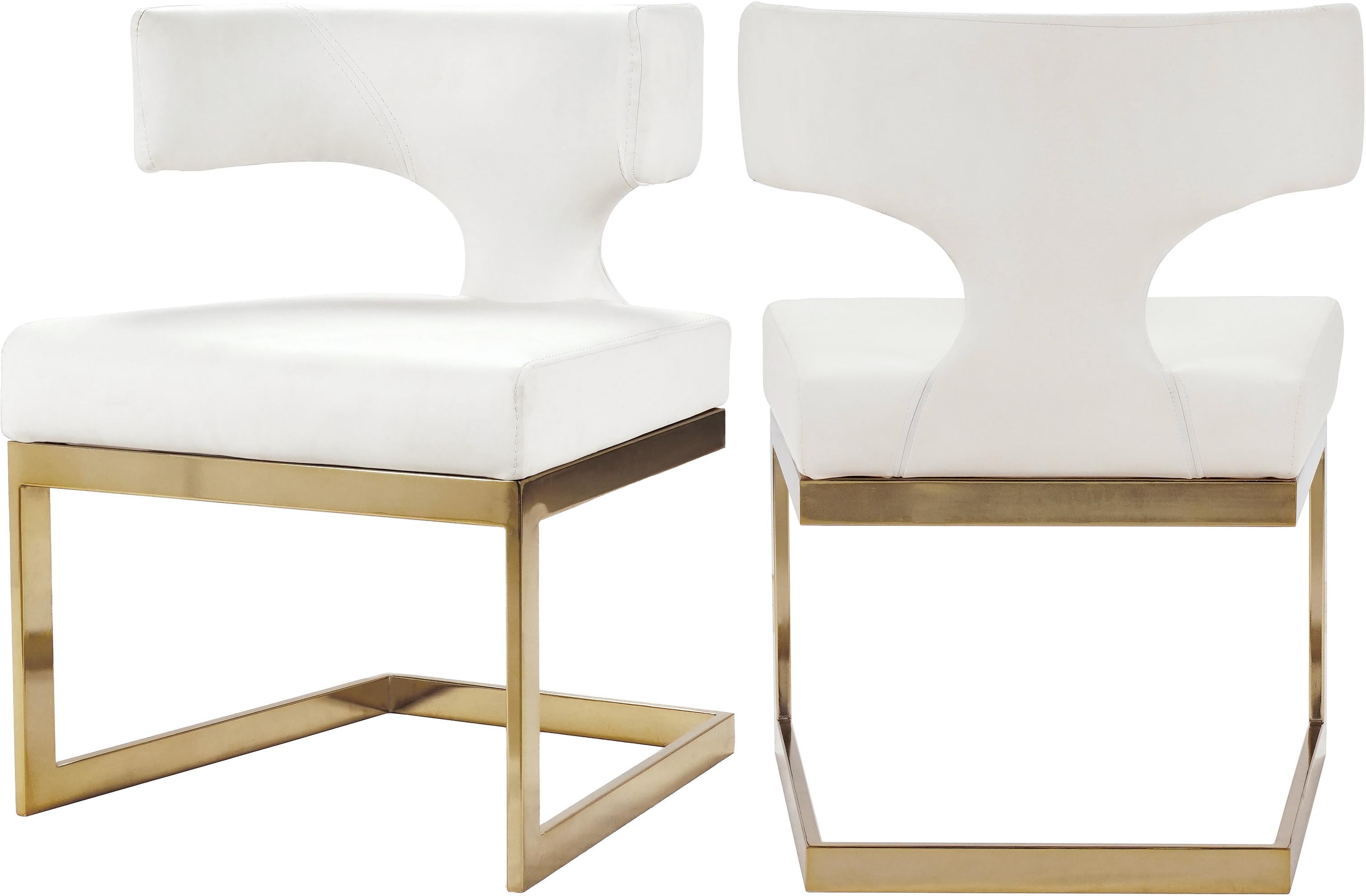 Alexandra White Faux Leather Dining Chair - Luxe Home Furnishings (Jersey City, NJ)