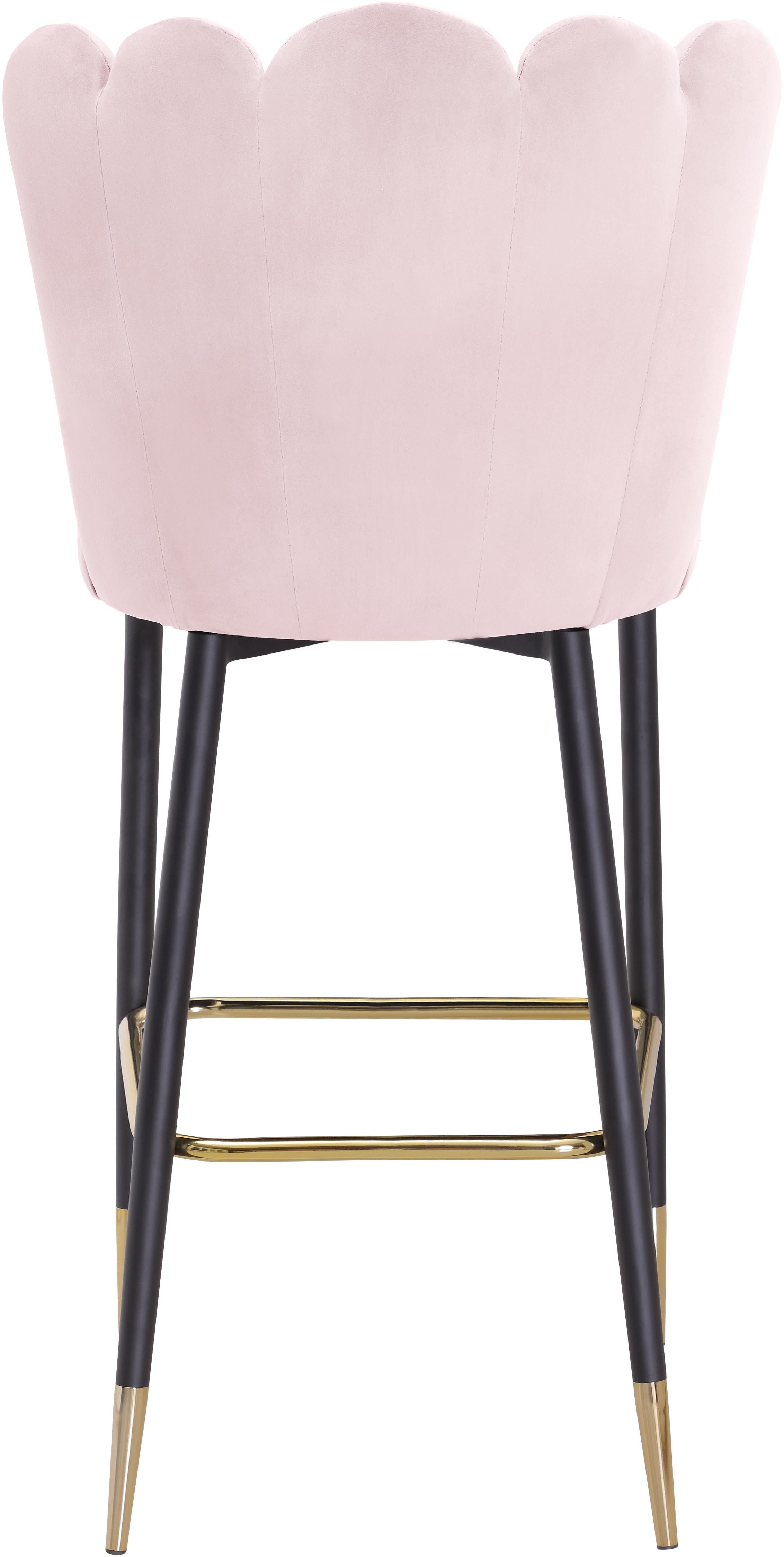 Lily Pink Velvet Stool - Image 2