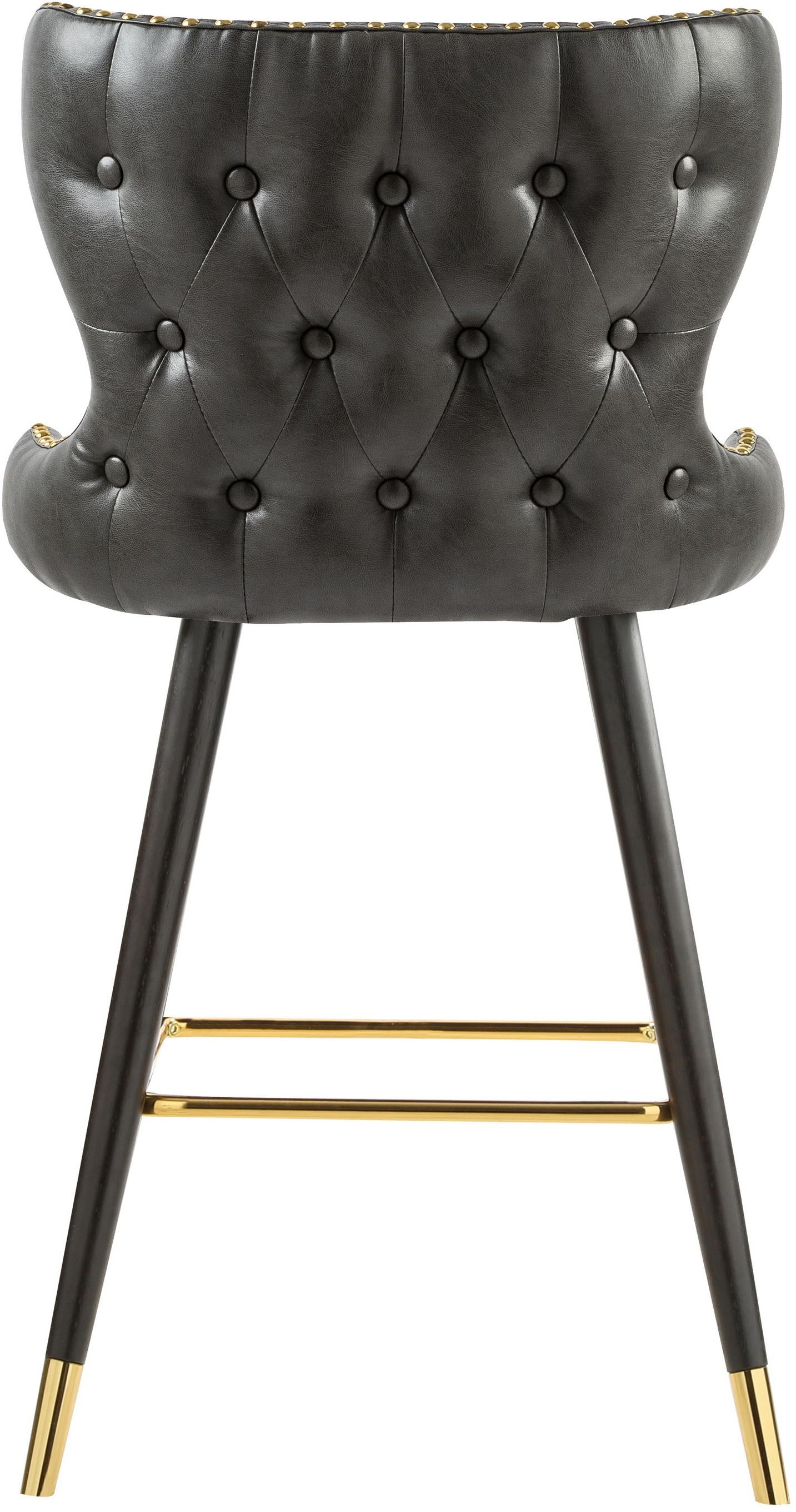 Hendrix Grey Faux Leather Counter/Bar Stool - Image 2