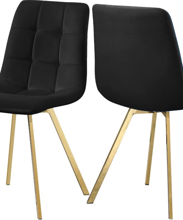 Annie Black Velvet Dining Chair - Luxe Home Furnishings (Jersey City, NJ)