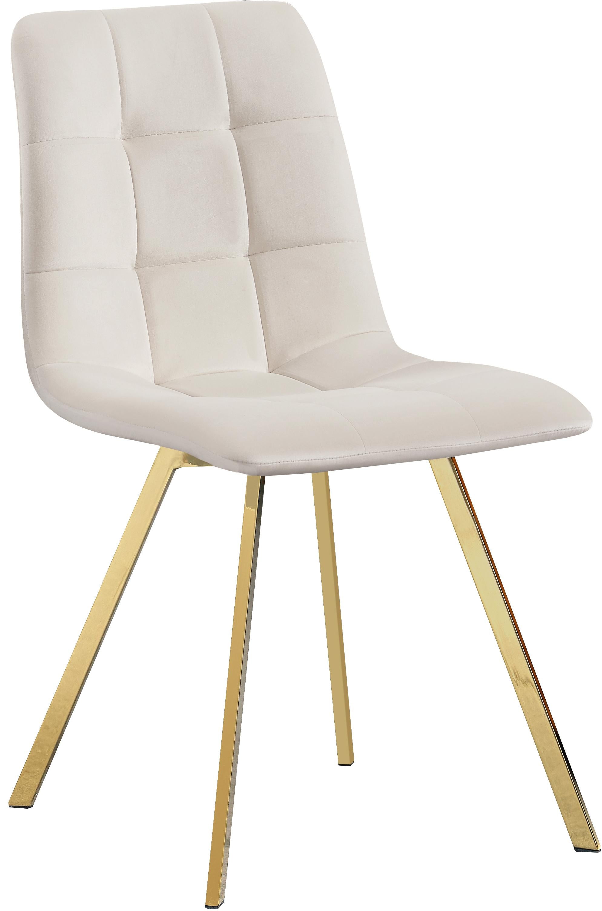 Annie Cream Velvet Dining Chair - Luxe Home Furnishings (Jersey City, NJ)
