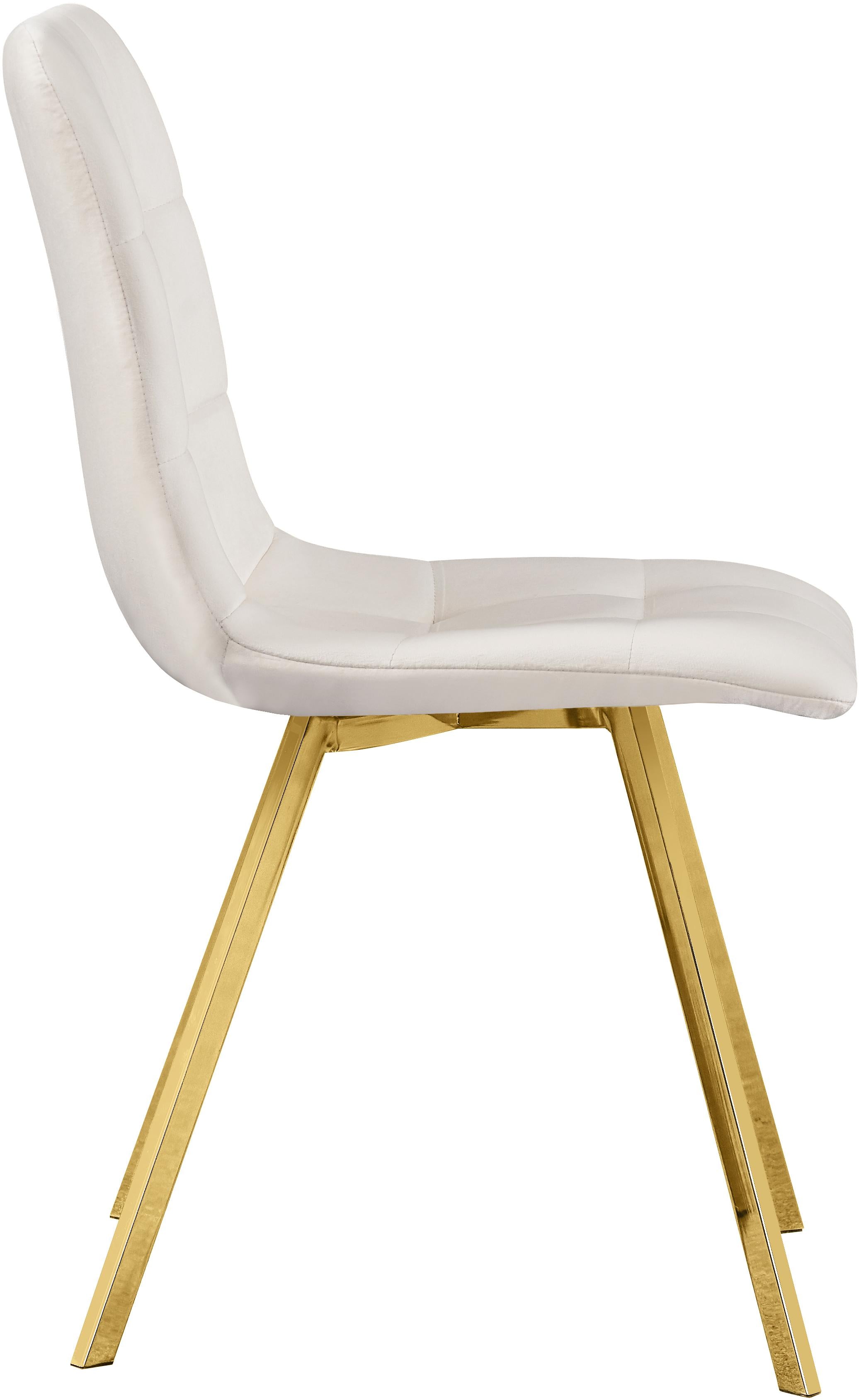 Annie Cream Velvet Dining Chair - Luxe Home Furnishings (Jersey City, NJ)