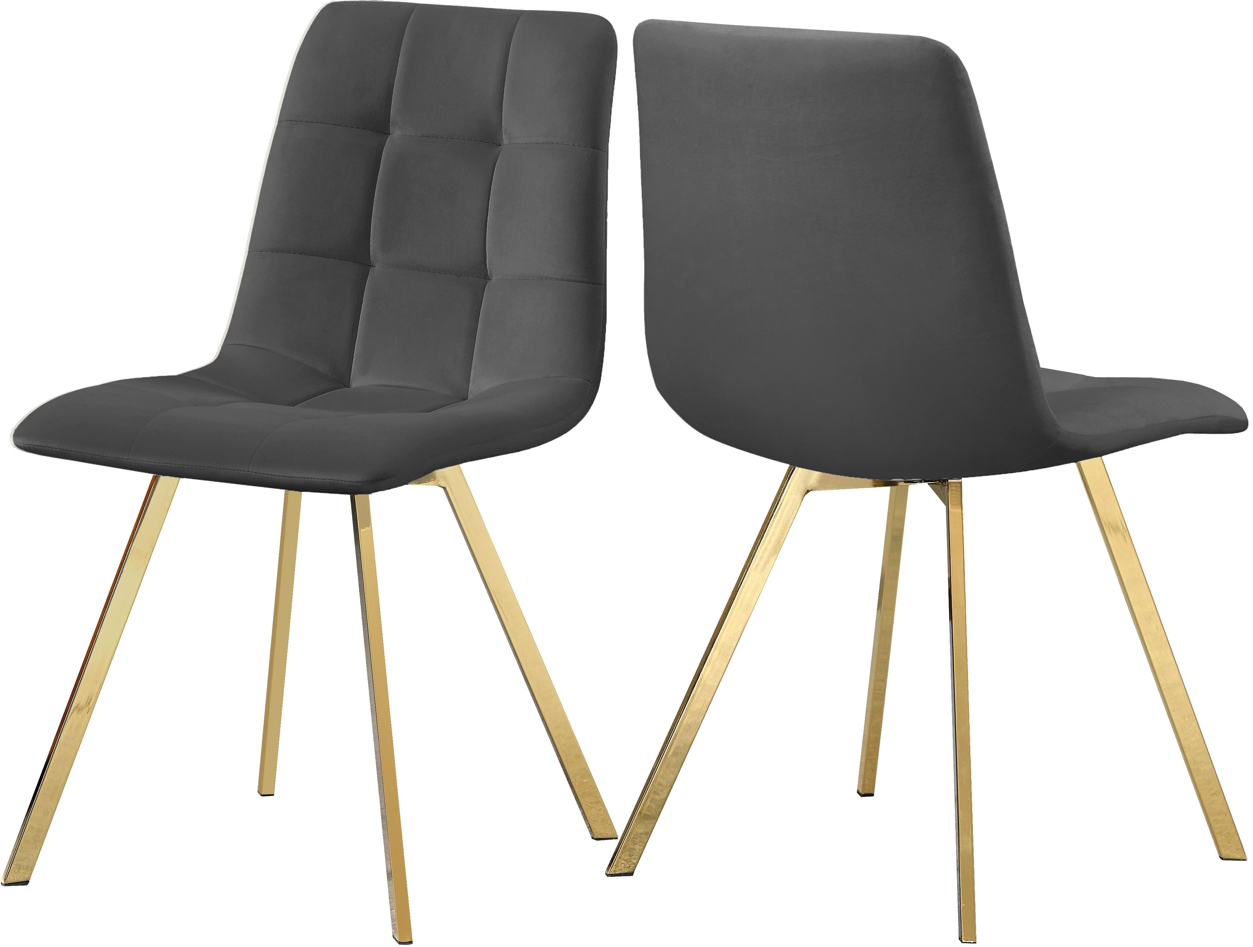 Annie Grey Velvet Dining Chair - Luxe Home Furnishings (Jersey City, NJ)