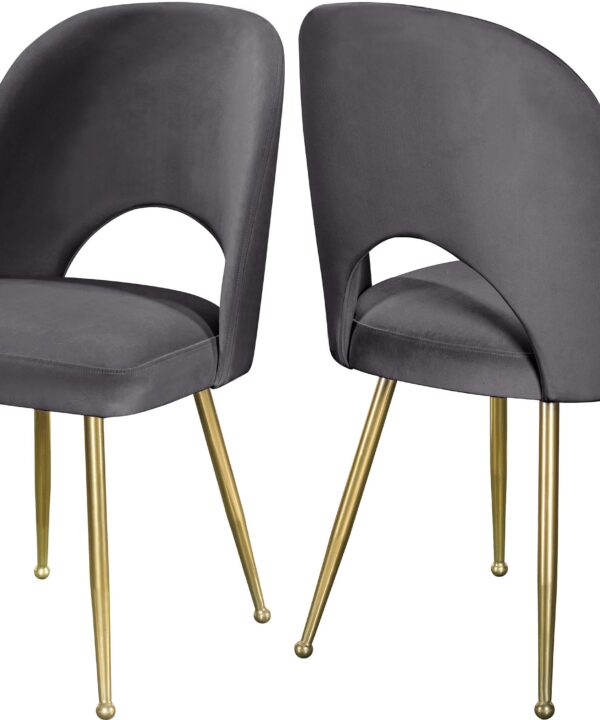 Logan Grey Velvet Dining Chair