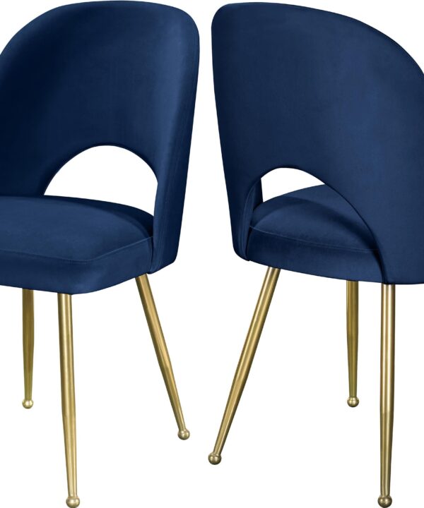 Logan Navy Velvet Dining Chair