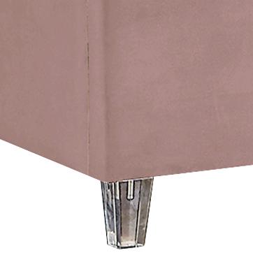 Candace Pink Velvet Twin Bed - Luxe Home Furnishings (Jersey City, NJ)
