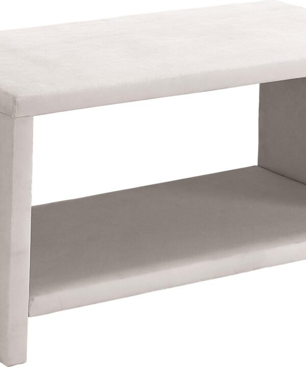 Cleo Cream Velvet Night Stand