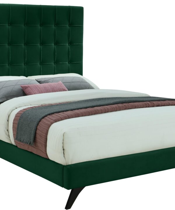 Elly Green Velvet King Bed - Luxe Home Furnishings (Jersey City, NJ)