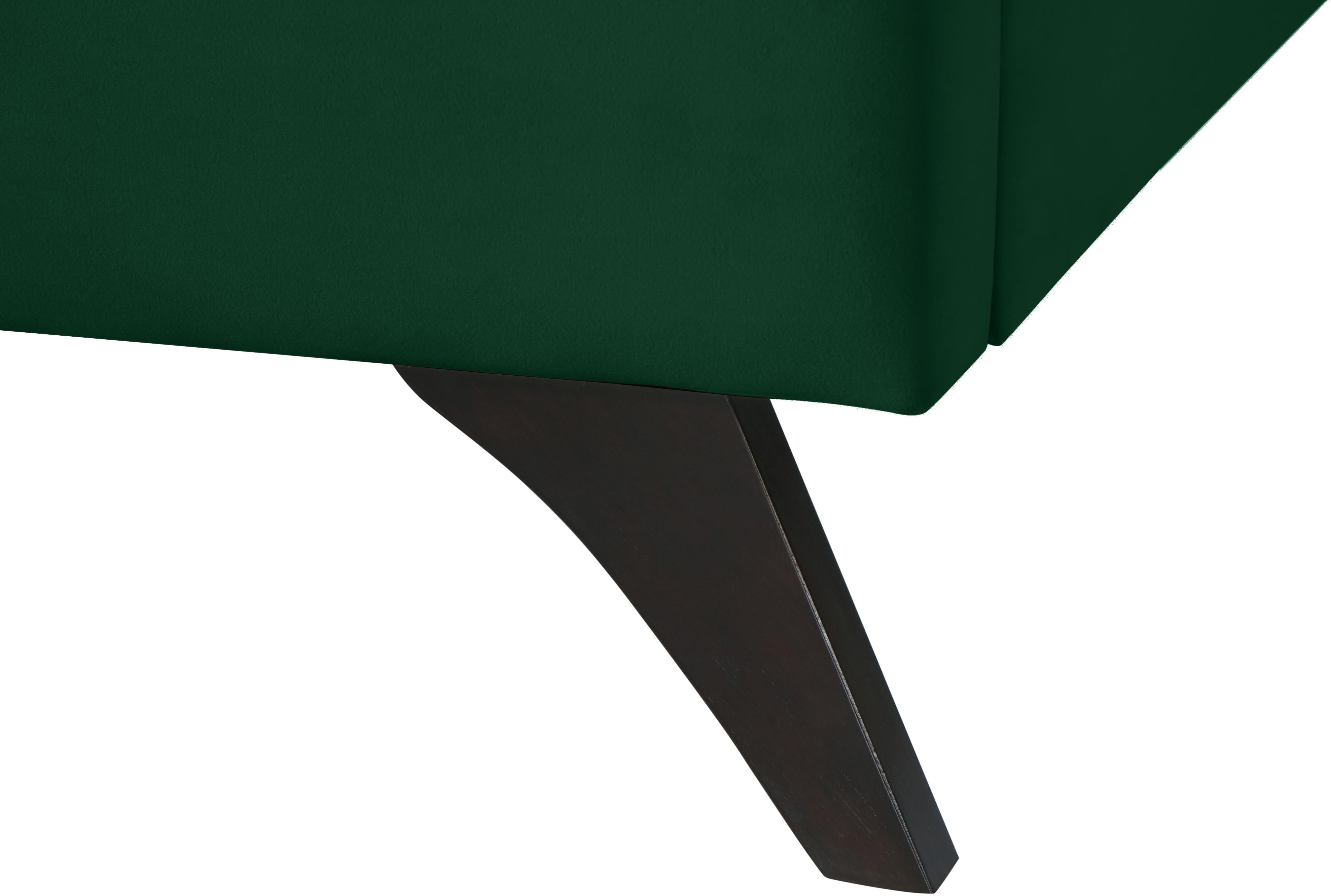Elly Green Velvet Full Bed - Luxe Home Furnishings (Jersey City, NJ)