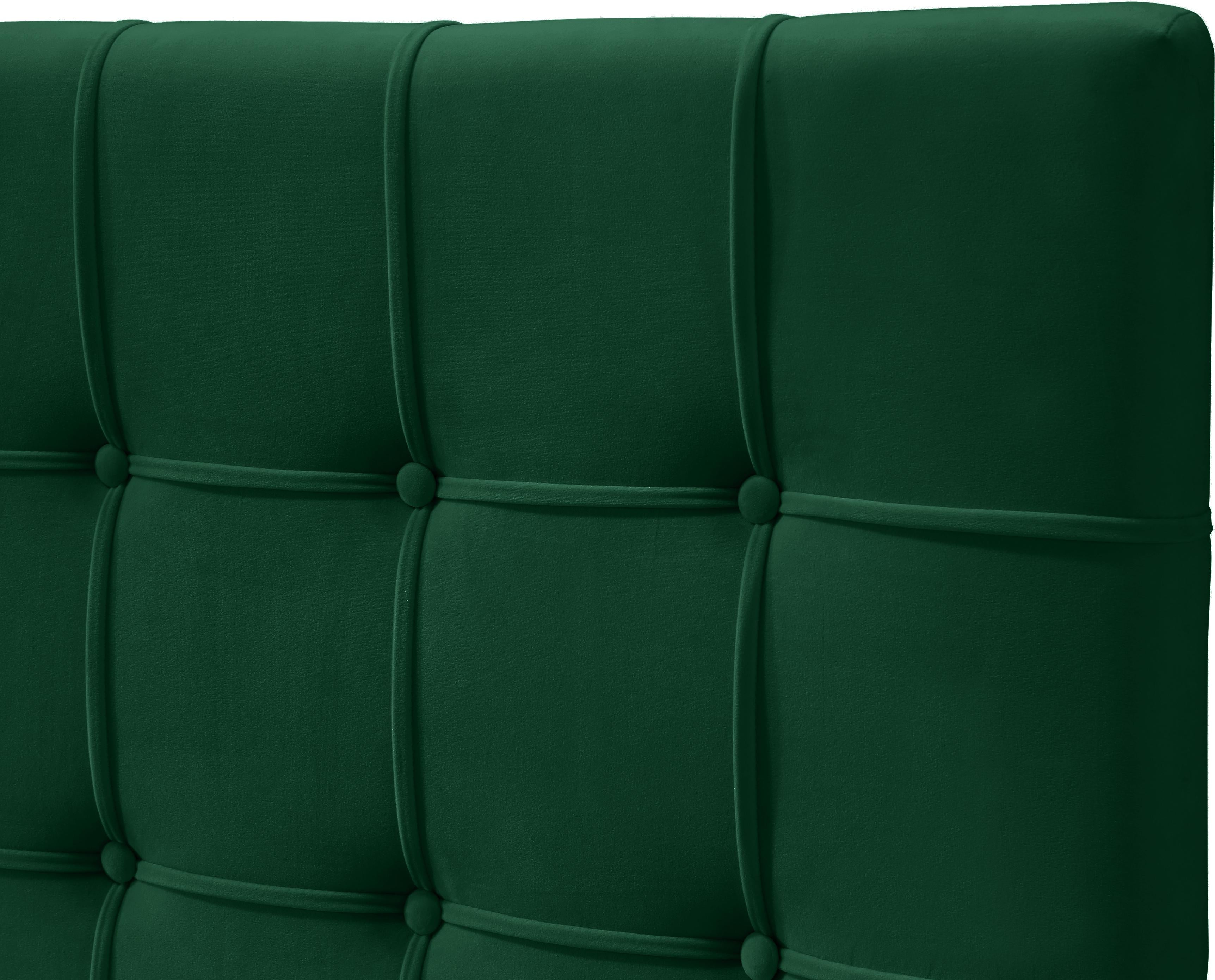 Elly Green Velvet Full Bed - Luxe Home Furnishings (Jersey City, NJ)