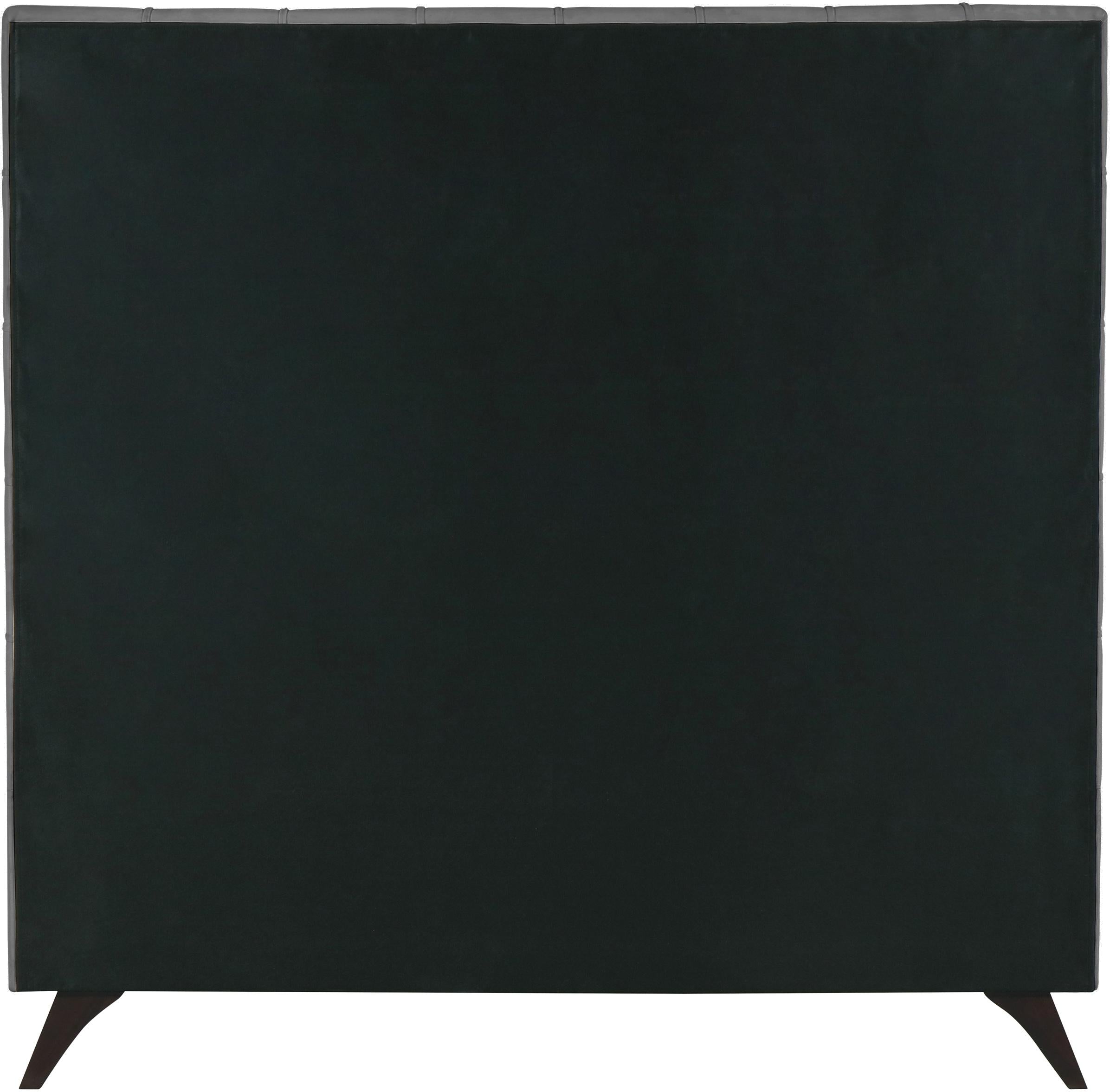 Elly Grey Velvet King Bed - Image 6