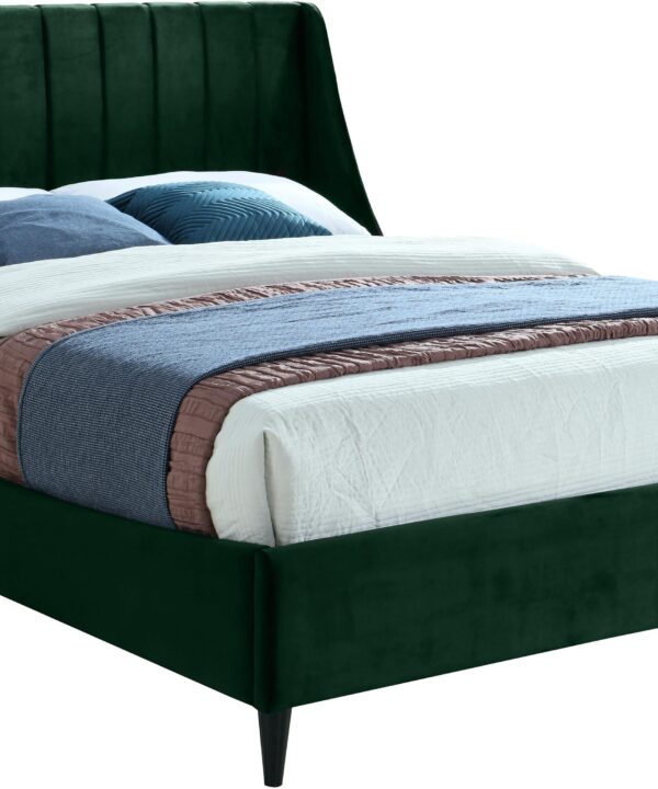 Eva Green Velvet Queen Bed - Luxe Home Furnishings (Jersey City, NJ)