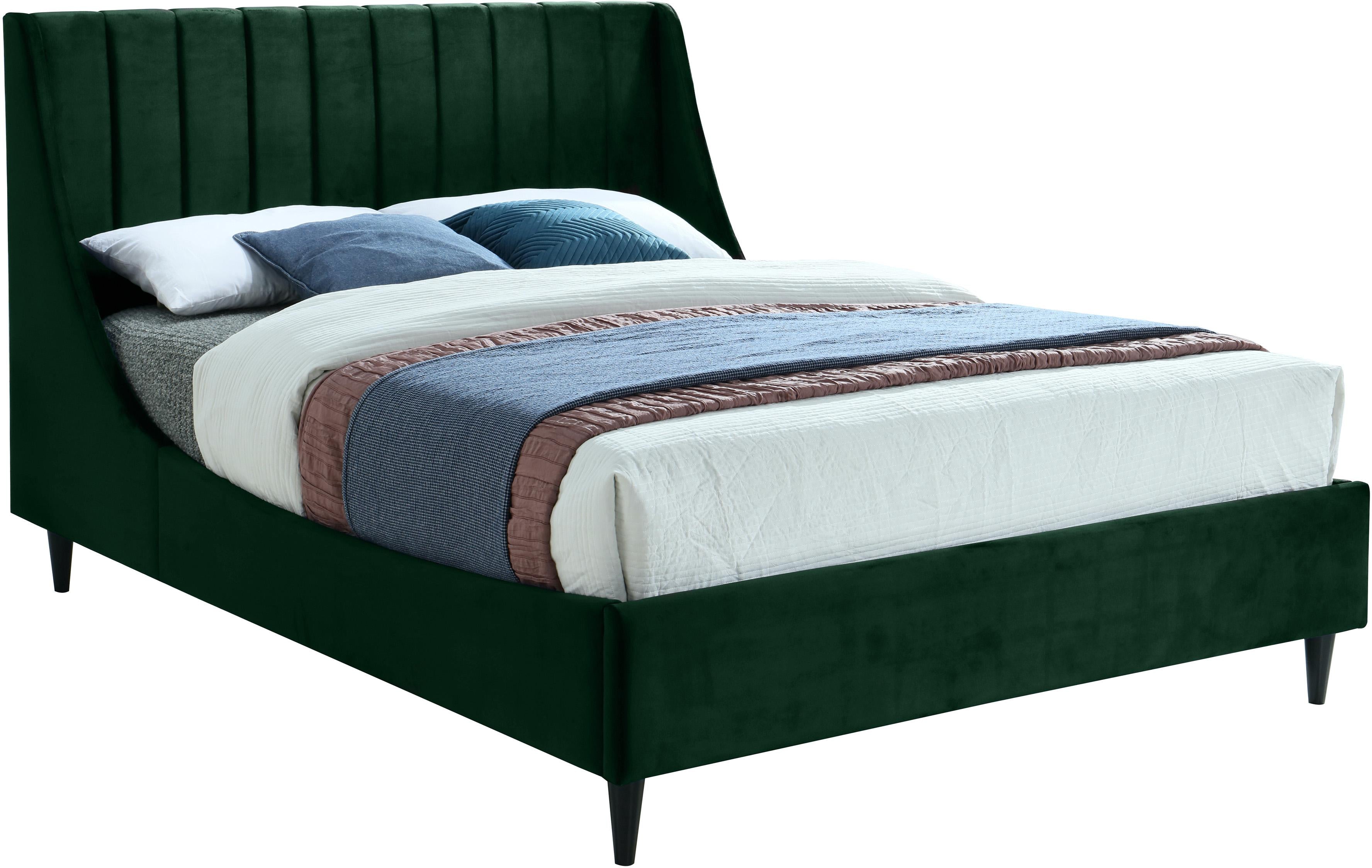 Eva Green Velvet King Bed - Luxe Home Furnishings (Jersey City, NJ)