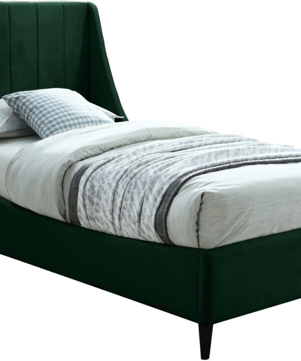 Eva Green Velvet Twin Bed - Luxe Home Furnishings (Jersey City, NJ)