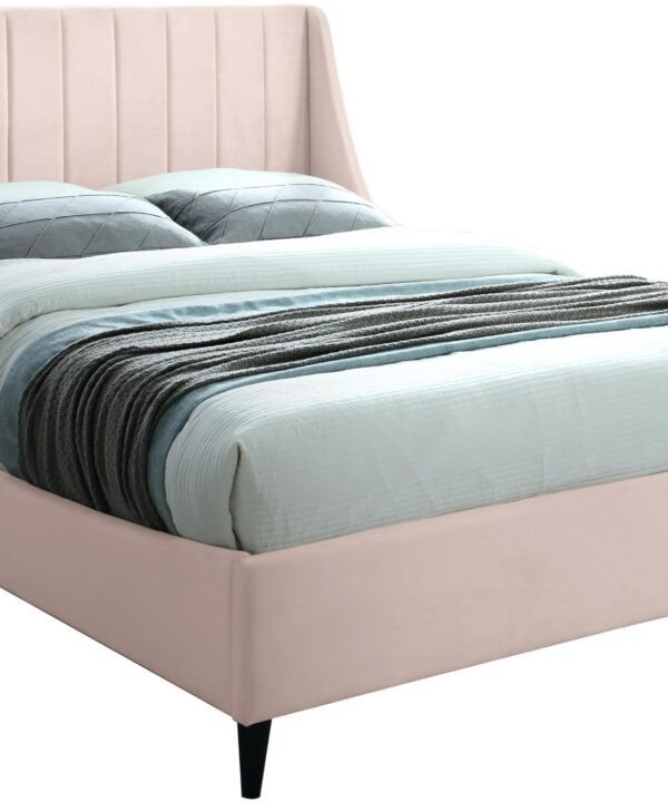 Eva Pink Velvet King Bed - Luxe Home Furnishings (Jersey City, NJ)