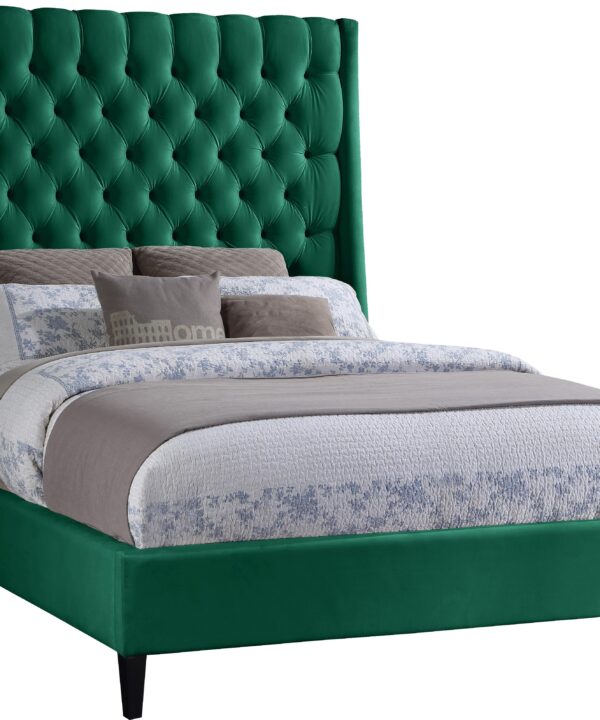 Fritz Green Velvet Full Bed - Luxe Home Furnishings (Jersey City, NJ)