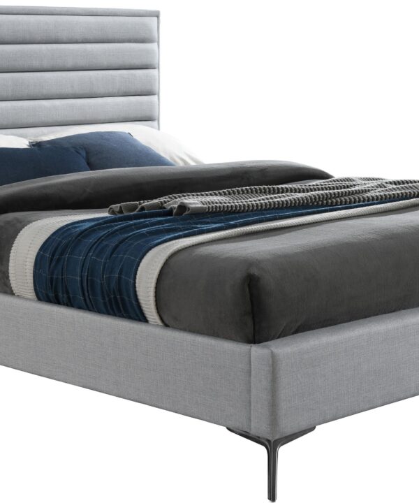 Hunter Grey Linen Queen Bed