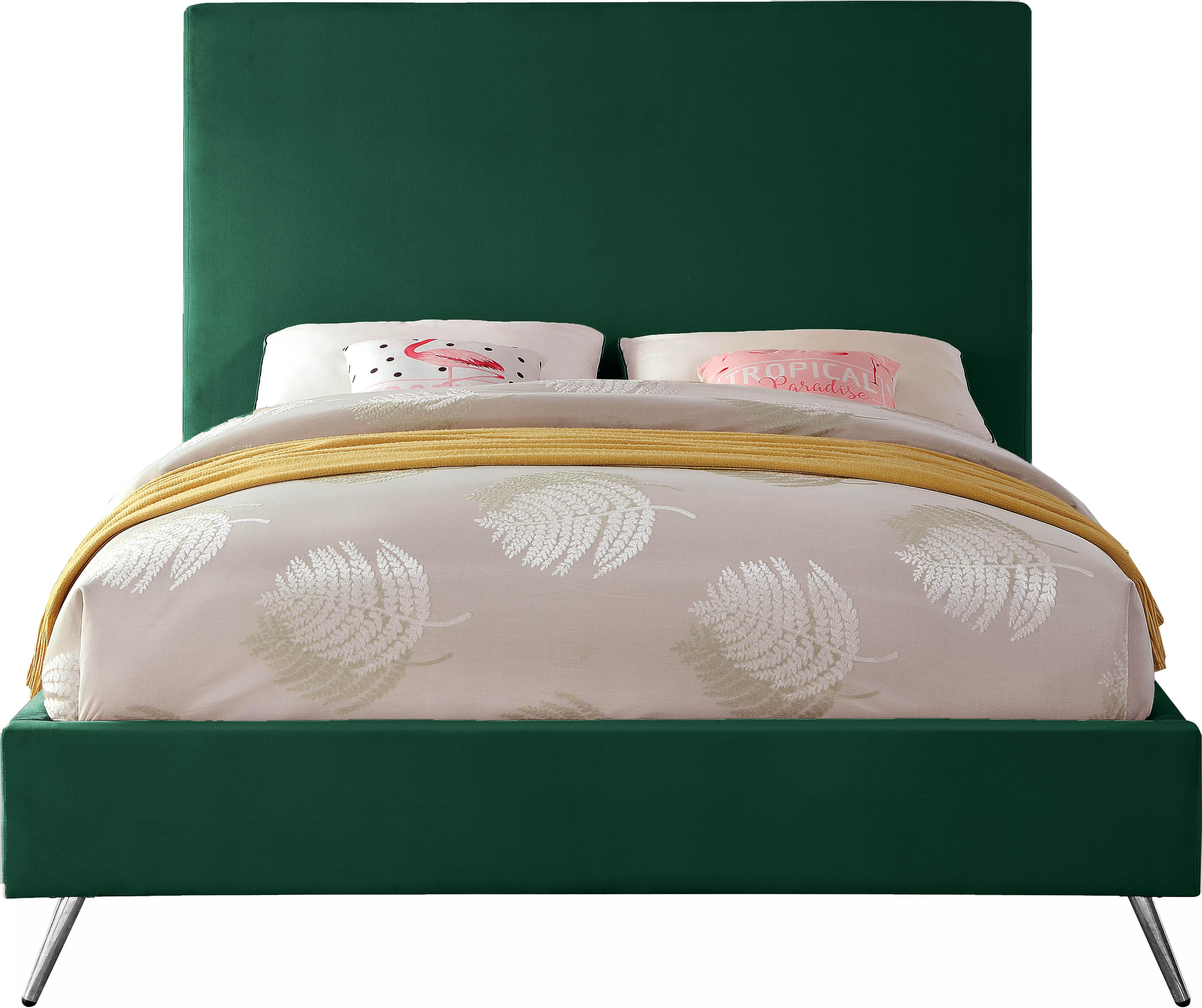 Jasmine Green Velvet King Bed - Image 4