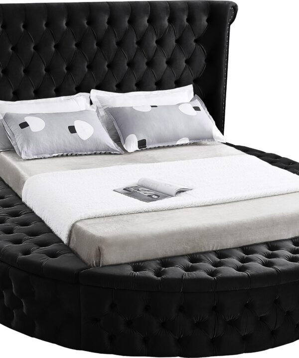 Luxus Black Velvet Full Bed (3 Boxes)