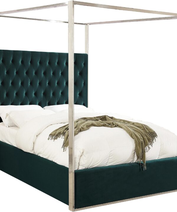 Porter Green Velvet Queen Bed - Luxe Home Furnishings (Jersey City, NJ)