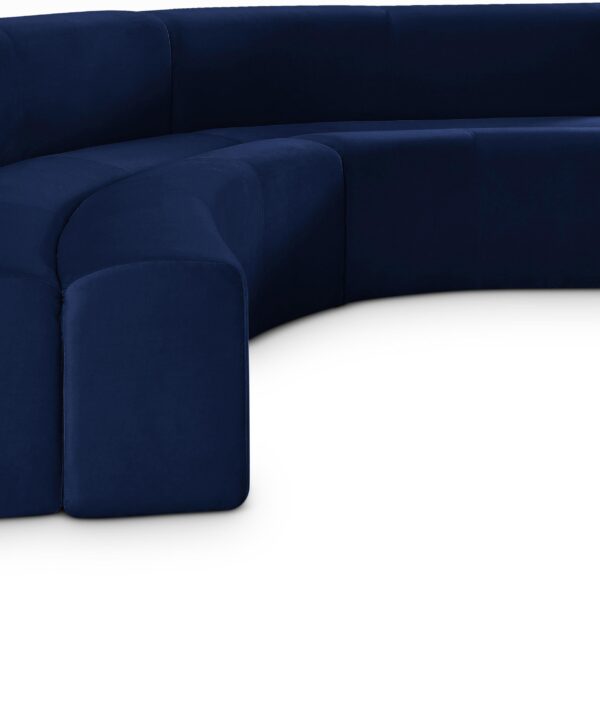 Curl Navy Velvet 2pc. Sectional - Luxe Home Furnishings (Jersey City, NJ)