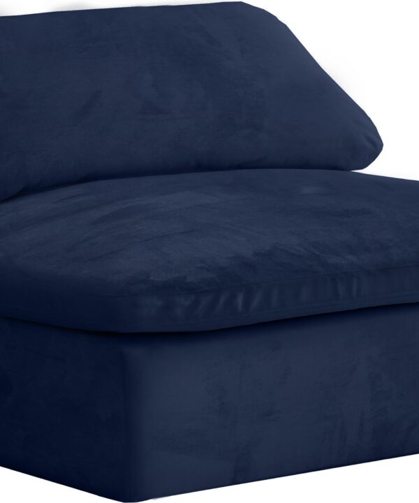 Cozy Navy Velvet Chair - Luxe Home Furnishings (Jersey City, NJ)