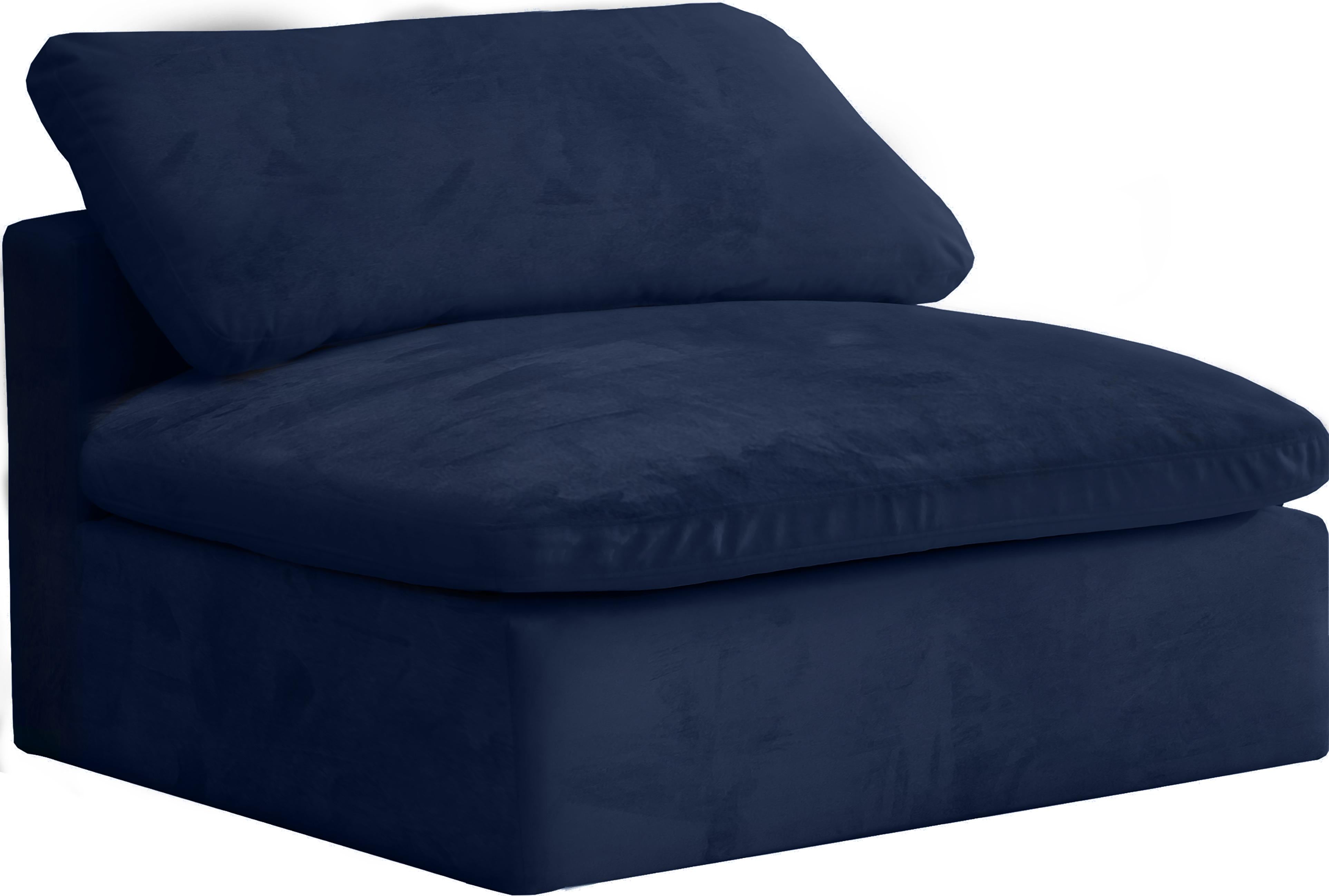 Cozy Navy Velvet Chair - Luxe Home Furnishings (Jersey City, NJ)
