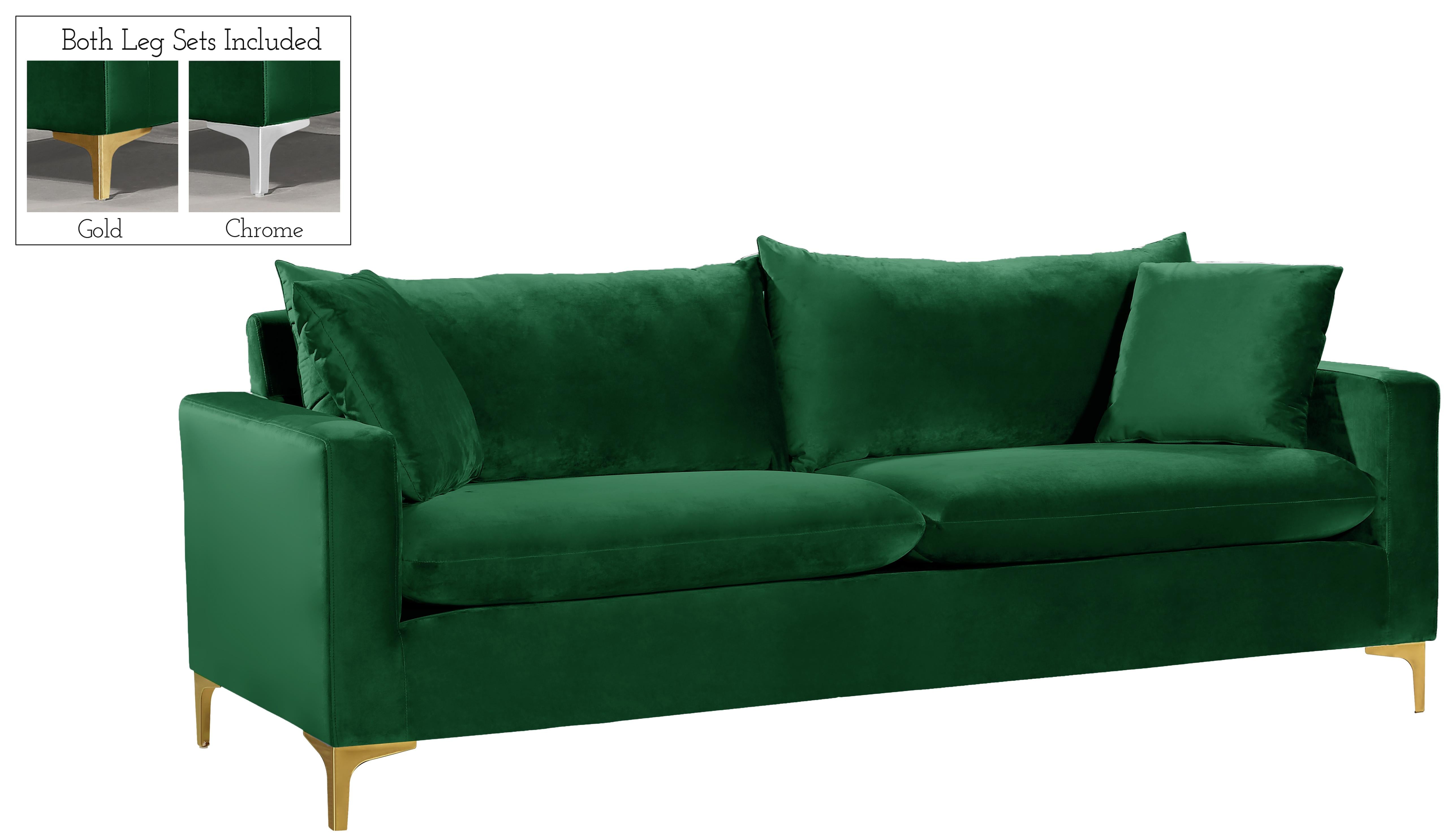 Naomi Green Velvet Sofa - Luxe Home Furnishings (Jersey City, NJ)