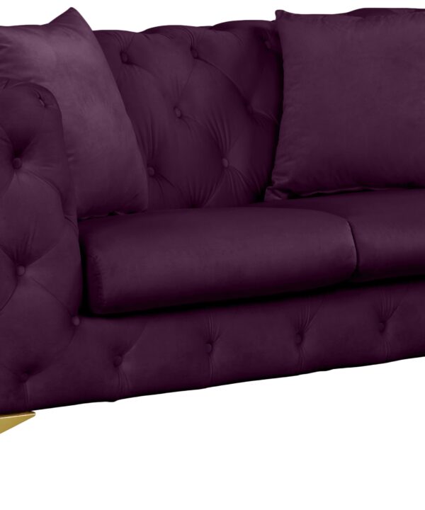 Kingdom Purple Velvet Loveseat - Luxe Home Furnishings (Jersey City, NJ)