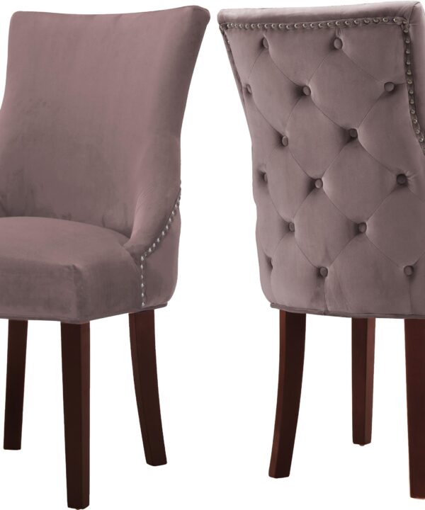 Hannah Pink Velvet Dining Chair