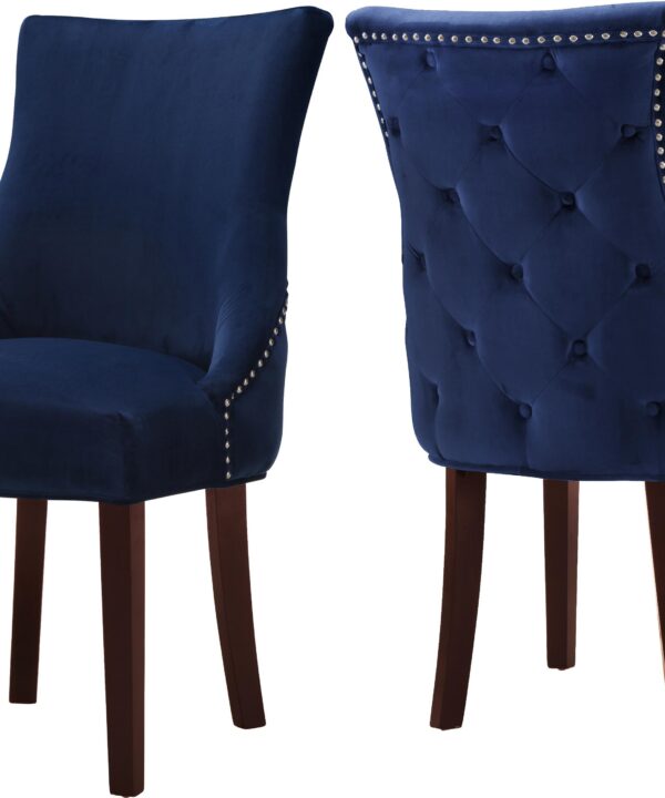 Hannah Navy Velvet Dining Chair