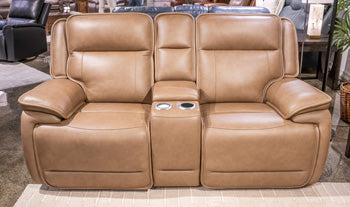 Glencroft Power Reclining Loveseat with Console - Luxe Home Furnishings (Jersey City, NJ)