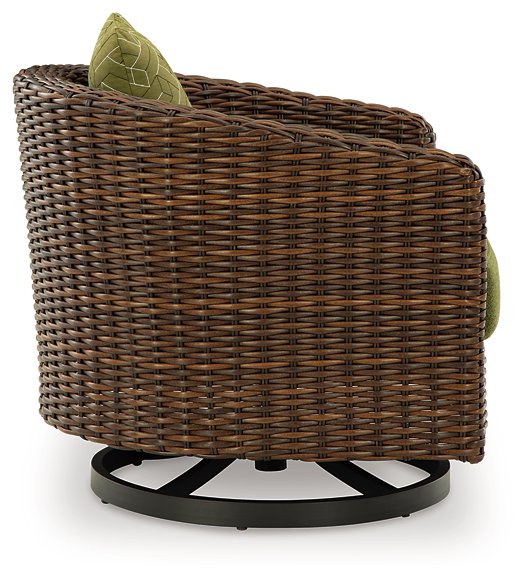 Horizon Hall Outdoor Swivel Lounge Chair with Cushion - Image 5
