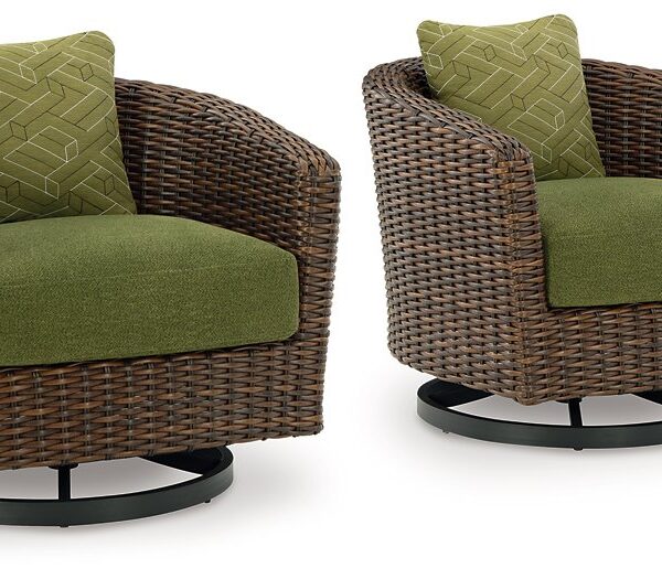 Horizon Hall Outdoor Swivel Lounge Chair with Cushion
