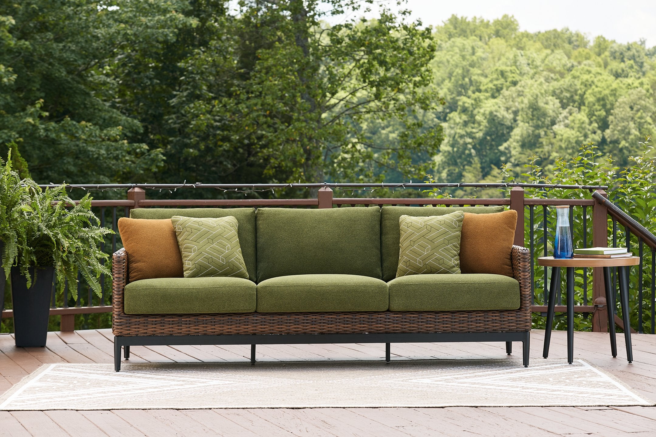Horizon Hall Outdoor Sofa with Cushion - Image 2