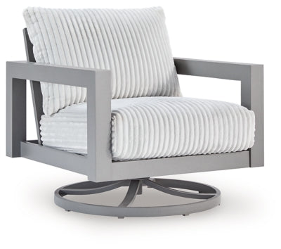 Hurley Park Outdoor Swivel Chair with Cushion - Luxe Home Furnishings (Jersey City, NJ)