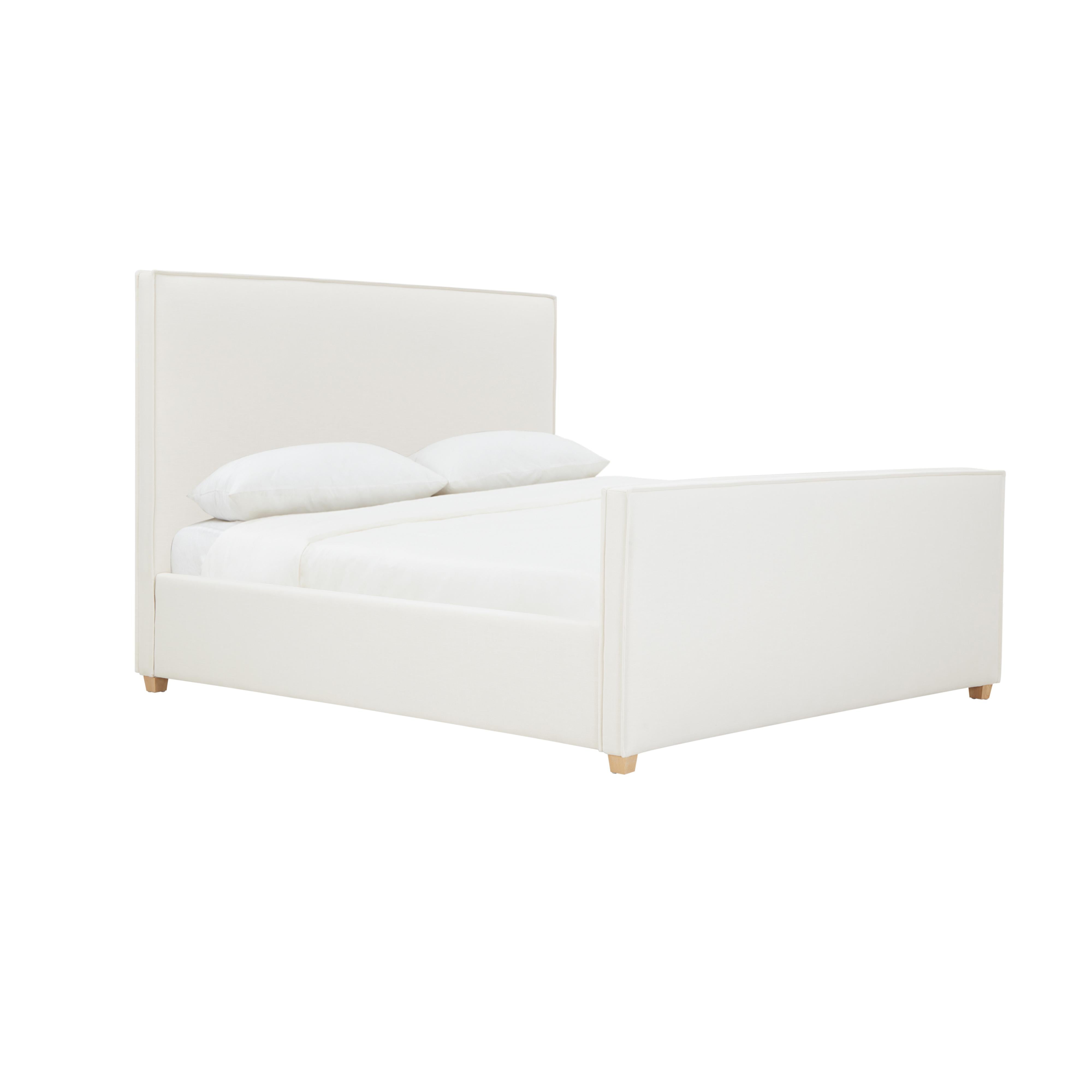 Bristol Park Ivory Contract-Grade Fabric Upholstered Bed - Luxe Home Furnishings (Jersey City, NJ)