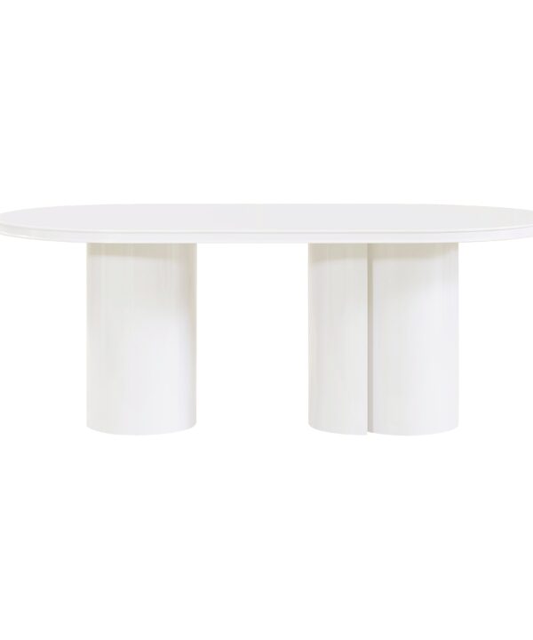 Elora 79" Lacquer Oval Dining Table - Luxe Home Furnishings (Jersey City, NJ)