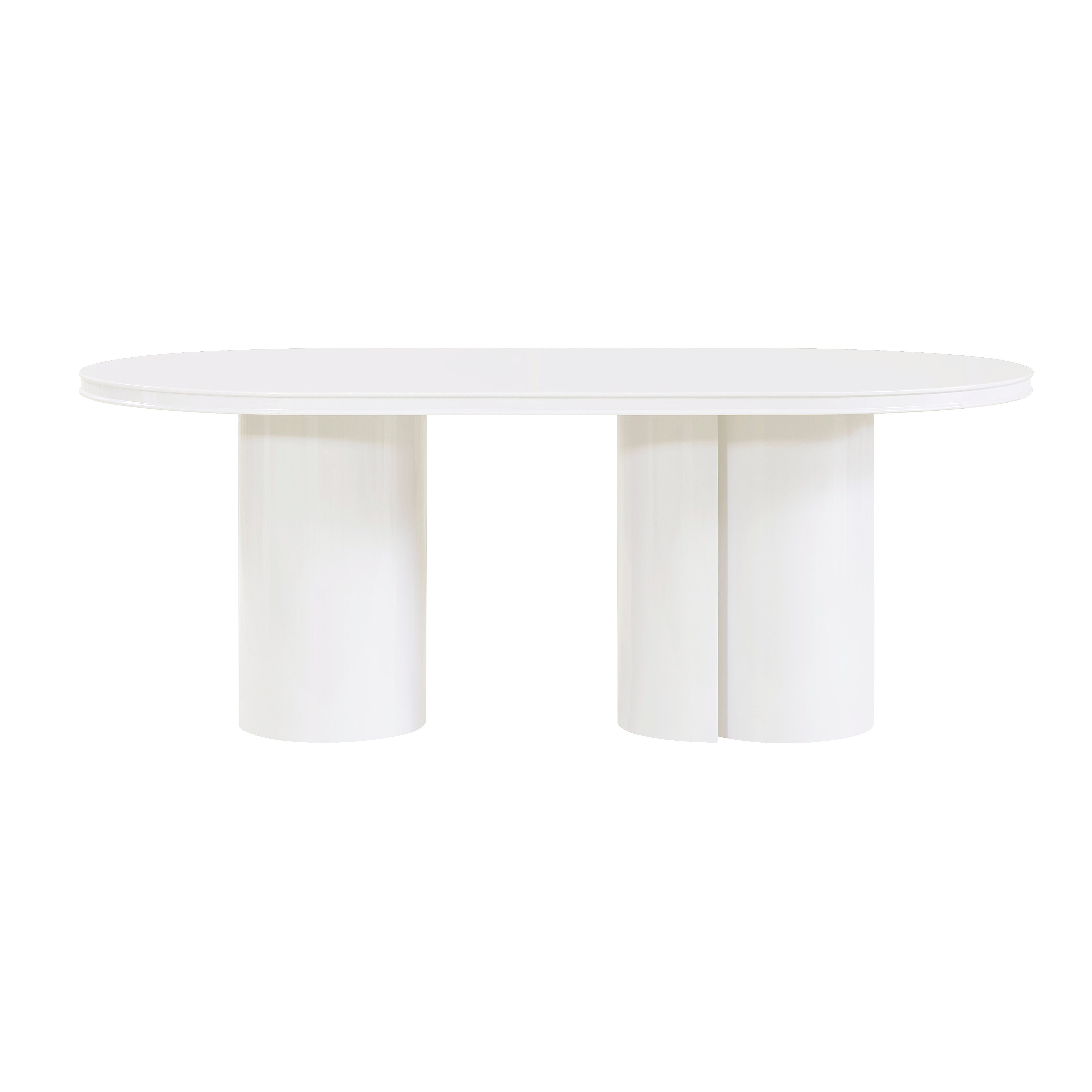 Elora 79" Lacquer Oval Dining Table - Luxe Home Furnishings (Jersey City, NJ)