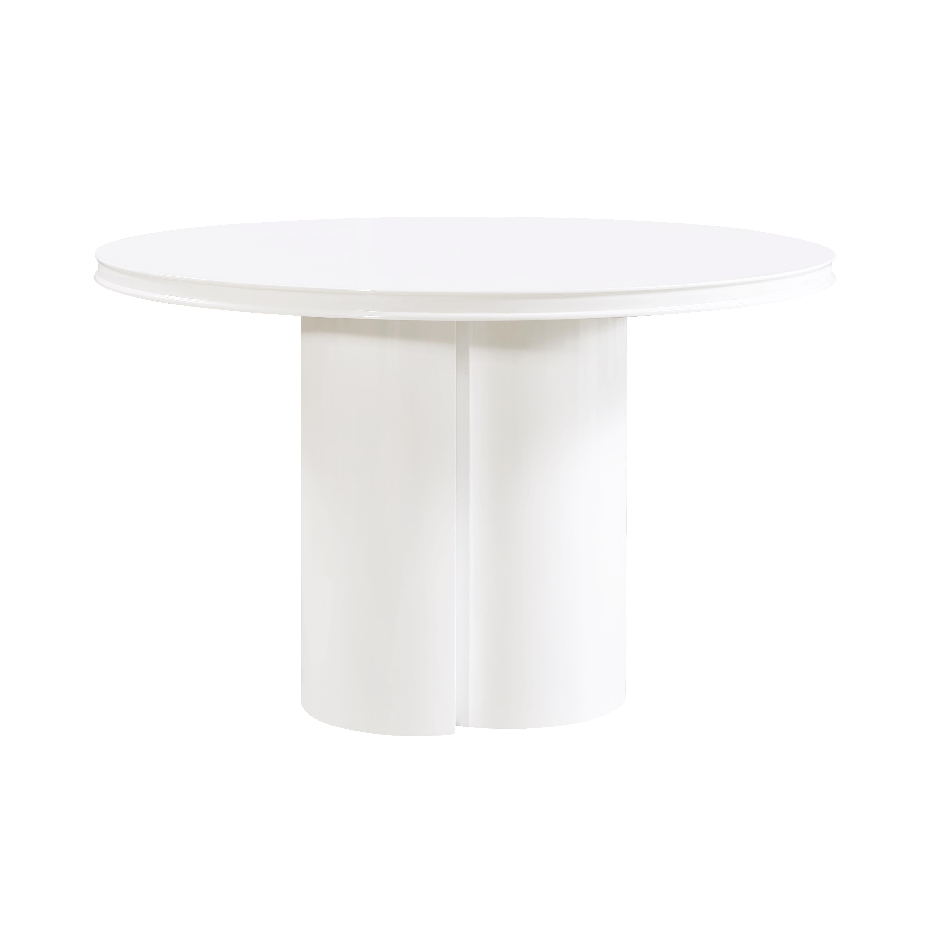 Elora 47" Lacquer Round Dining Table - Luxe Home Furnishings (Jersey City, NJ)