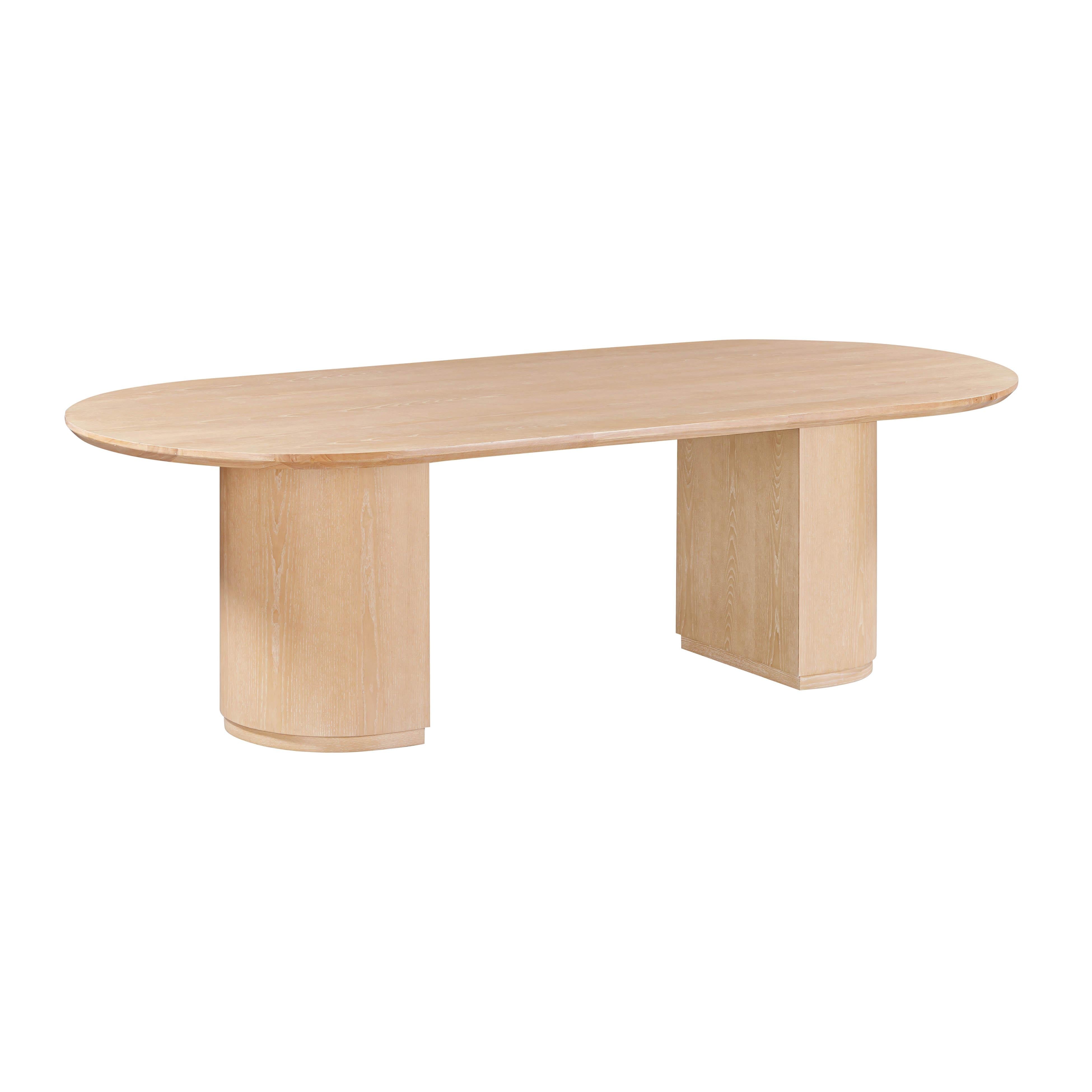 Marlow 102" Wood Oval Dining Table - Luxe Home Furnishings (Jersey City, NJ)