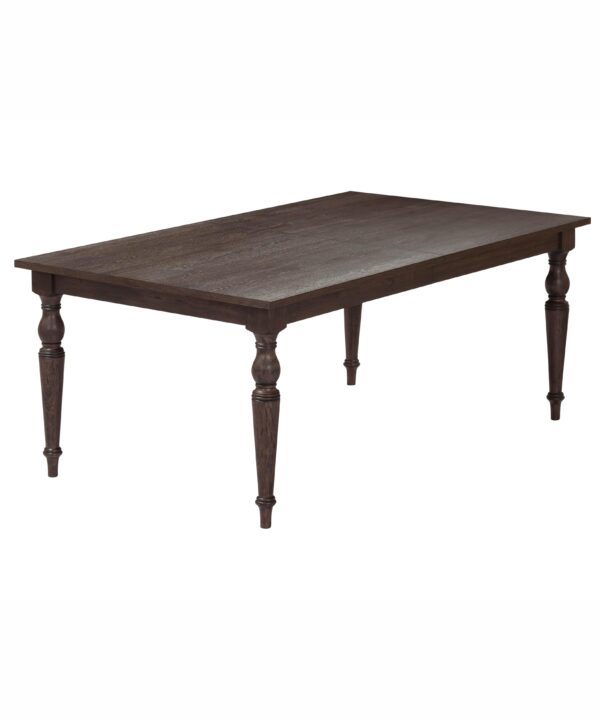 Mila 74"-114" Dark Brown Extendable Rectangular Dining Table - Luxe Home Furnishings (Jersey City, NJ)