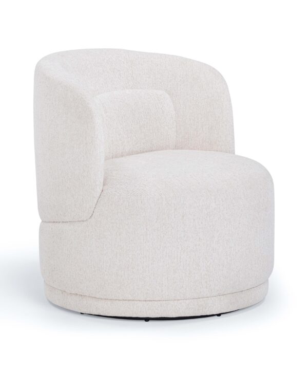 Massa Textured Performance Fabric Swivel Accent Chair - Luxe Home Furnishings (Jersey City, NJ)