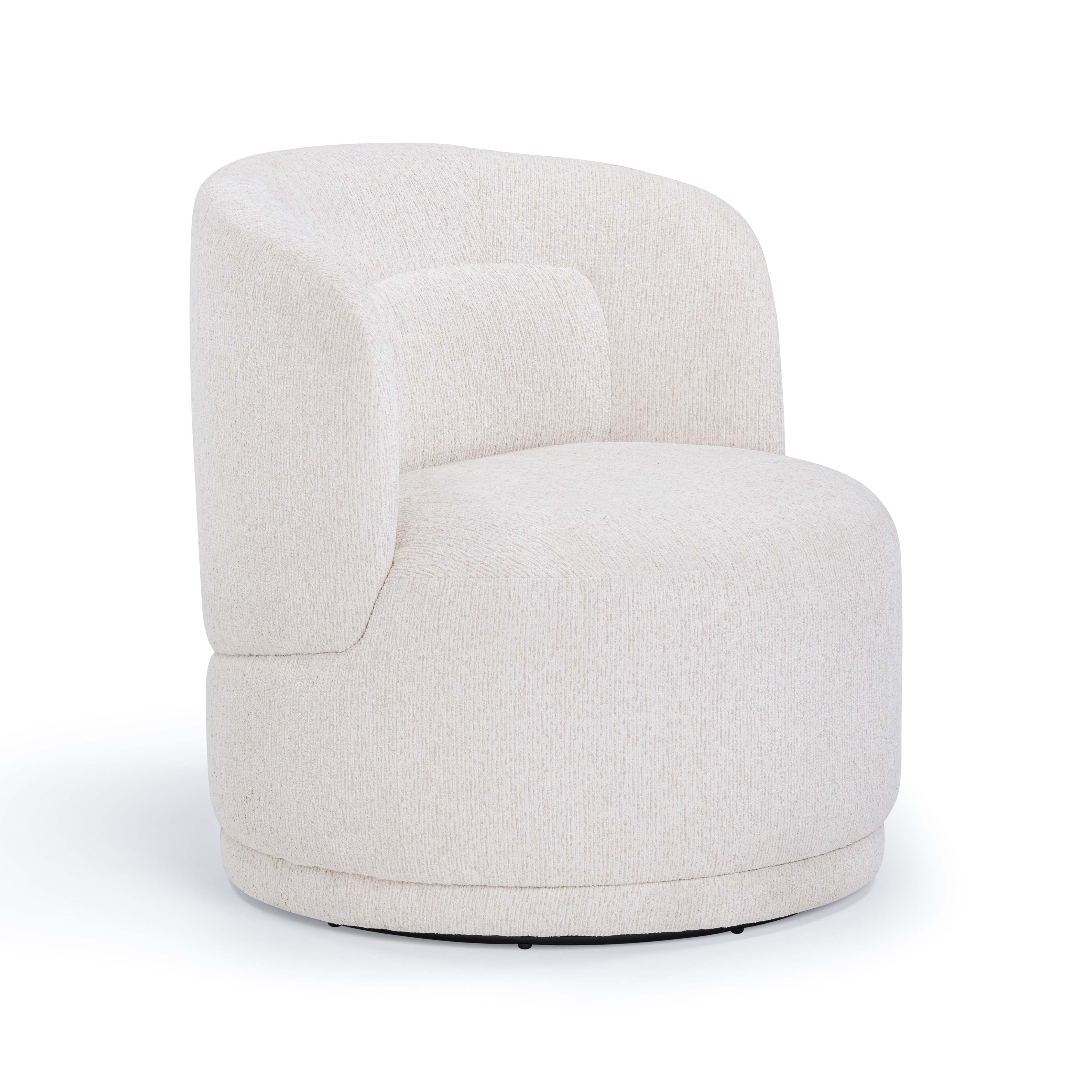 Massa Textured Performance Fabric Swivel Accent Chair - Luxe Home Furnishings (Jersey City, NJ)