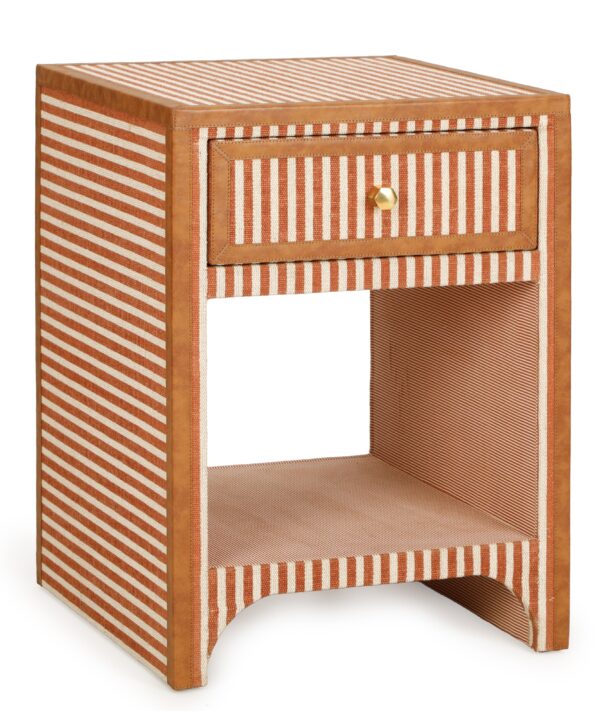 Kora 18" Cotton Jute 1-Drawer Contract-Grade Nightstand - Luxe Home Furnishings (Jersey City, NJ)