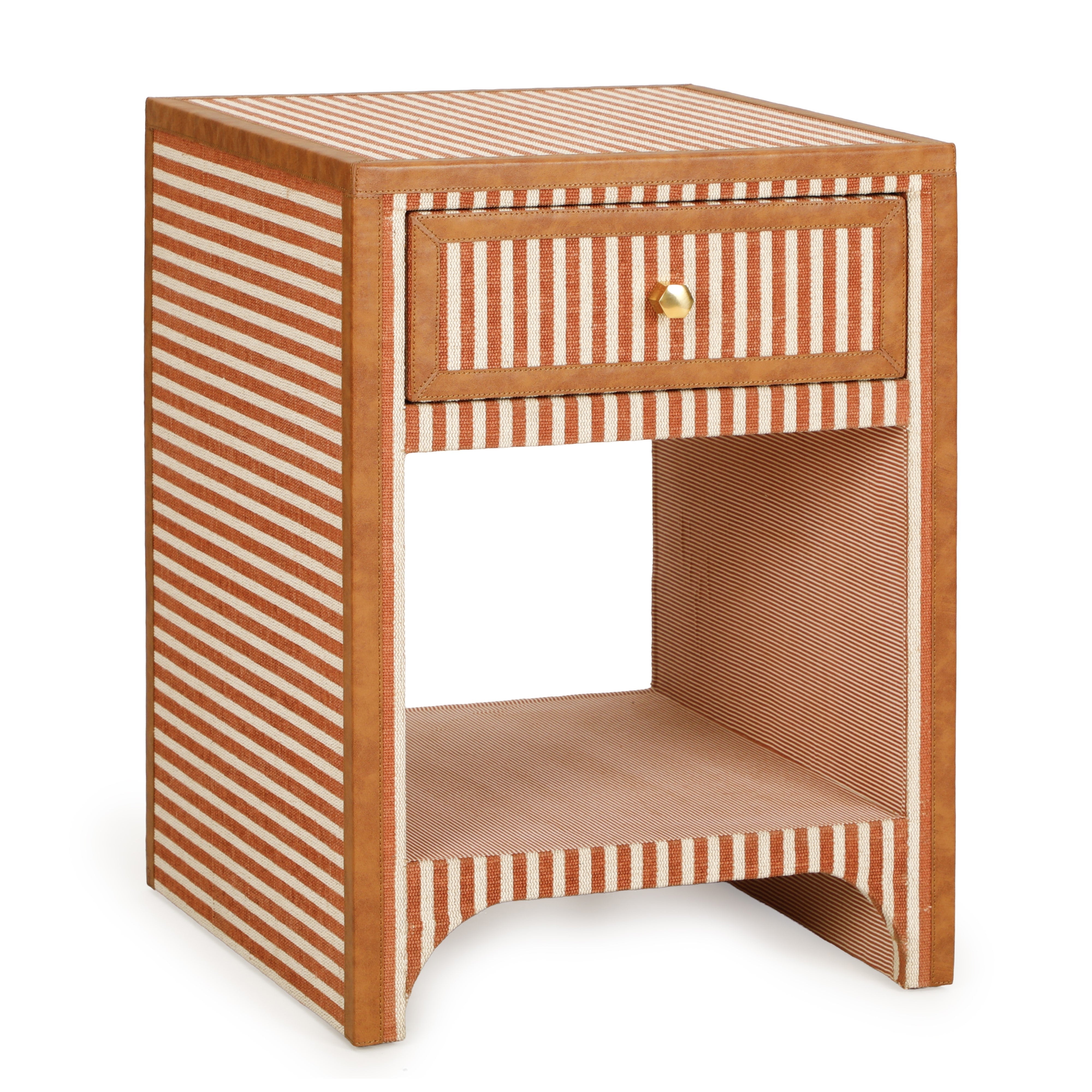 Kora 18" Cotton Jute 1-Drawer Contract-Grade Nightstand - Luxe Home Furnishings (Jersey City, NJ)