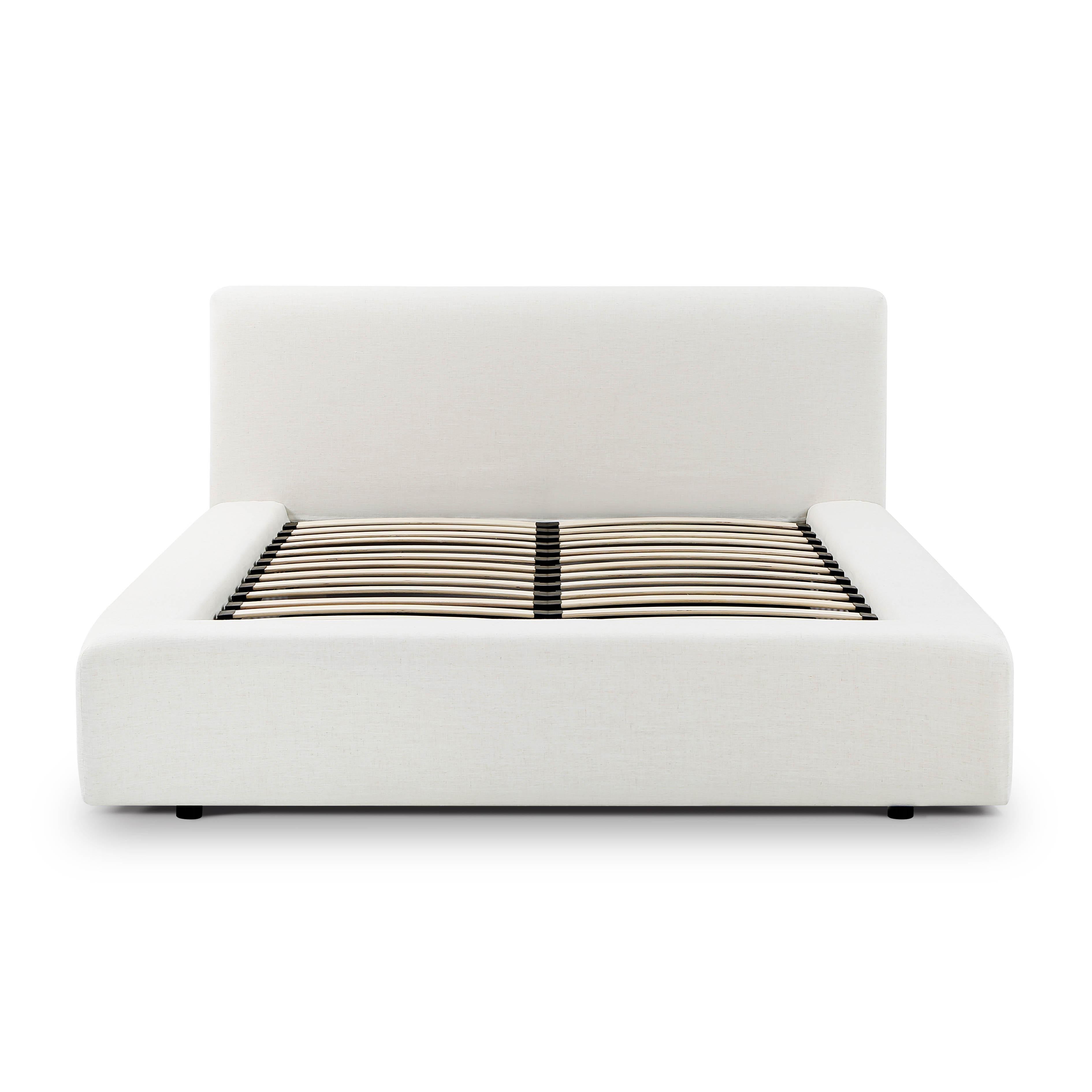 Meena Cream Upcycled Performance Linen Storage Bed - Luxe Home Furnishings (Jersey City, NJ)