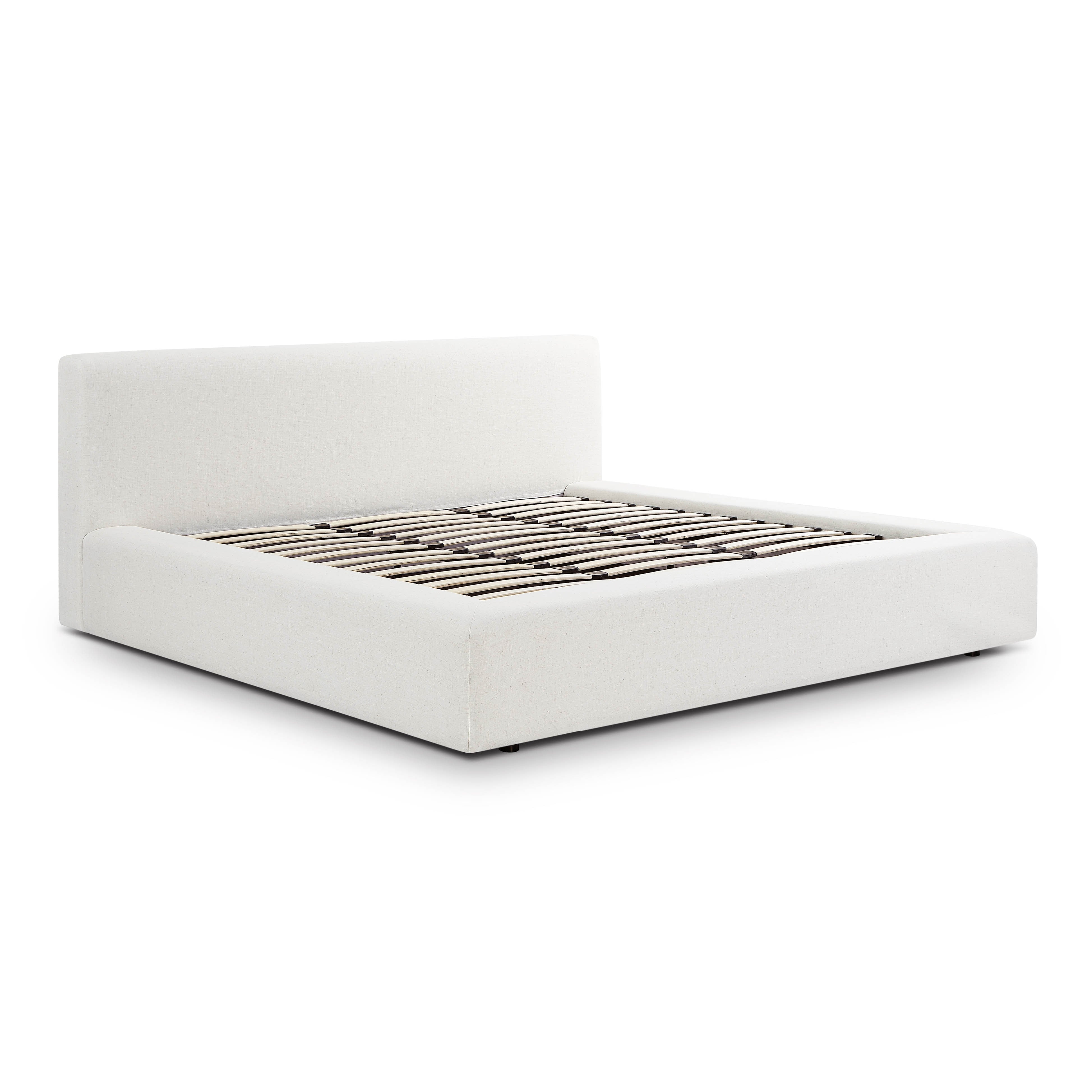 Meena Cream Upcycled Performance Linen Storage Bed - Luxe Home Furnishings (Jersey City, NJ)