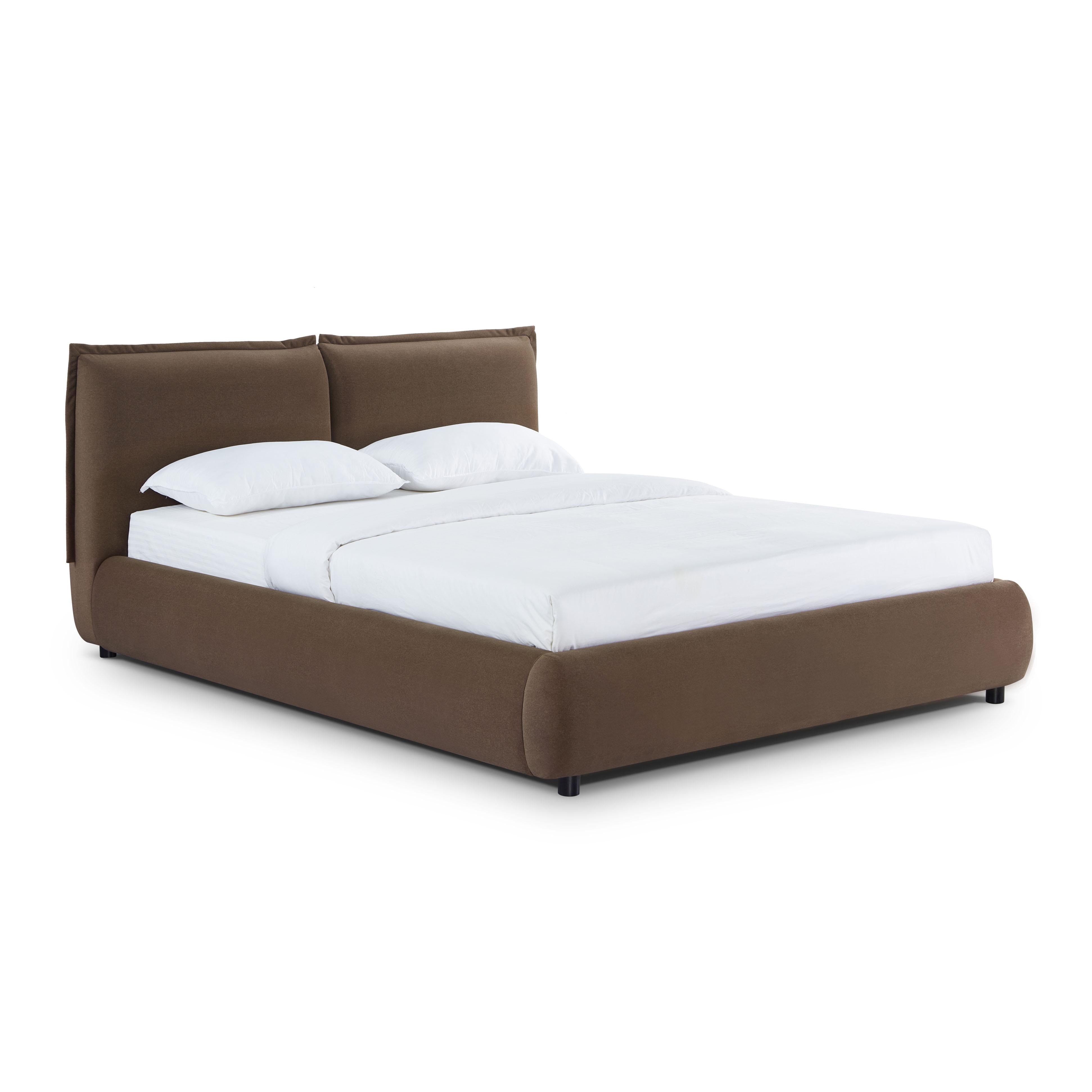 Mel Performance Faux Mohair Velvet Bed - Luxe Home Furnishings (Jersey City, NJ)