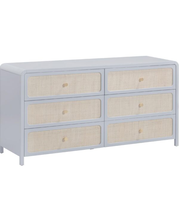 Patty 62" Rattan 6 Drawer Dresser - Luxe Home Furnishings (Jersey City, NJ)